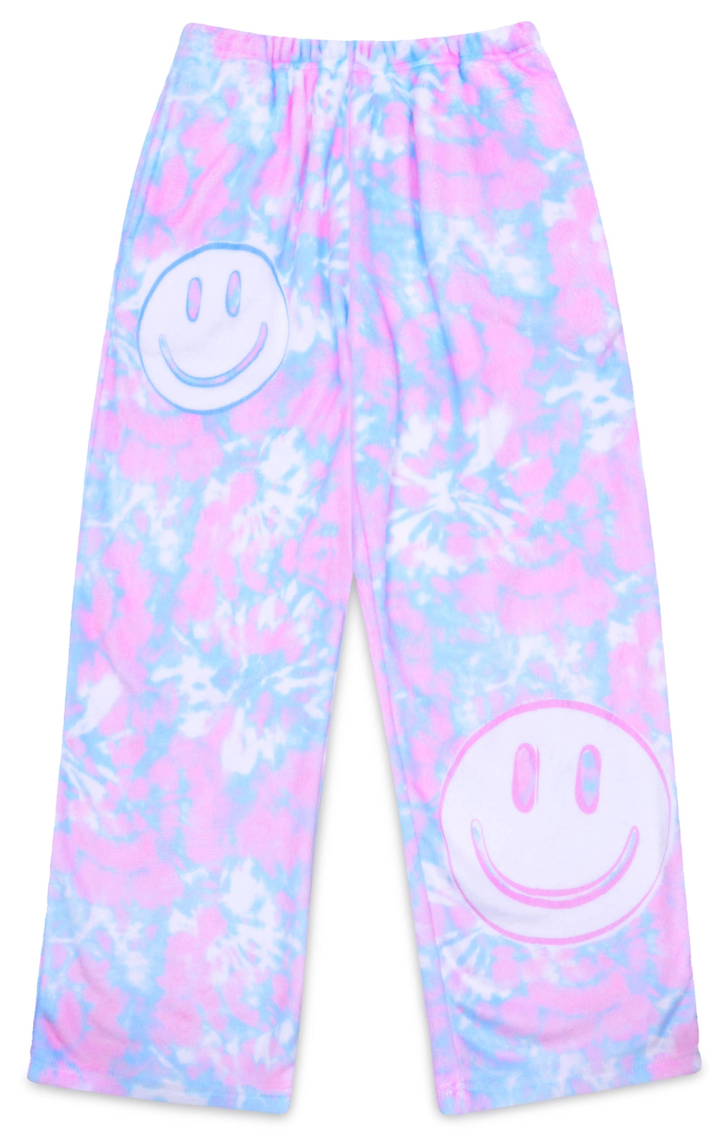 GIRLS TIE DYE SMILE PLUSH PANTS