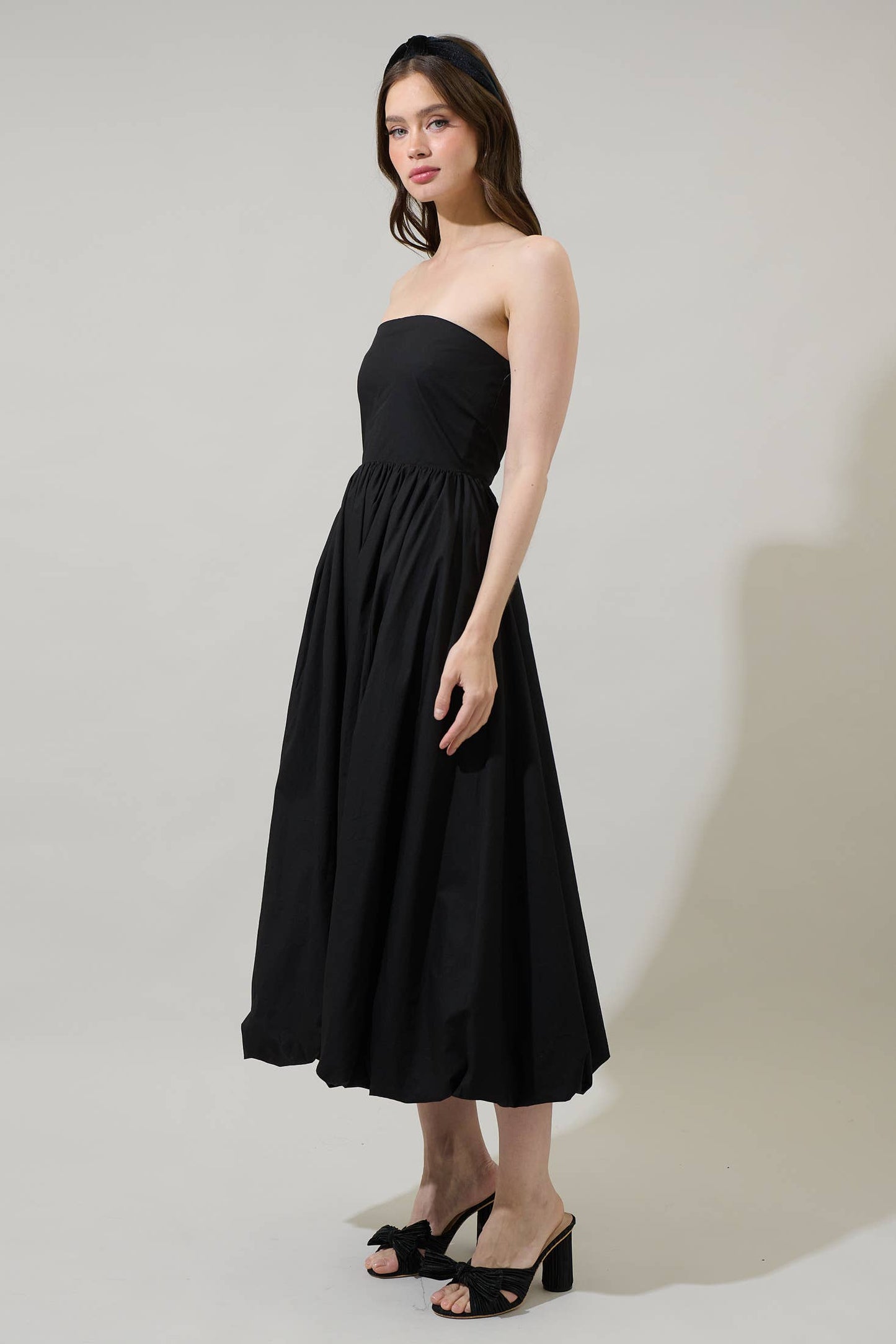 Strapless Maxi Dress - Black