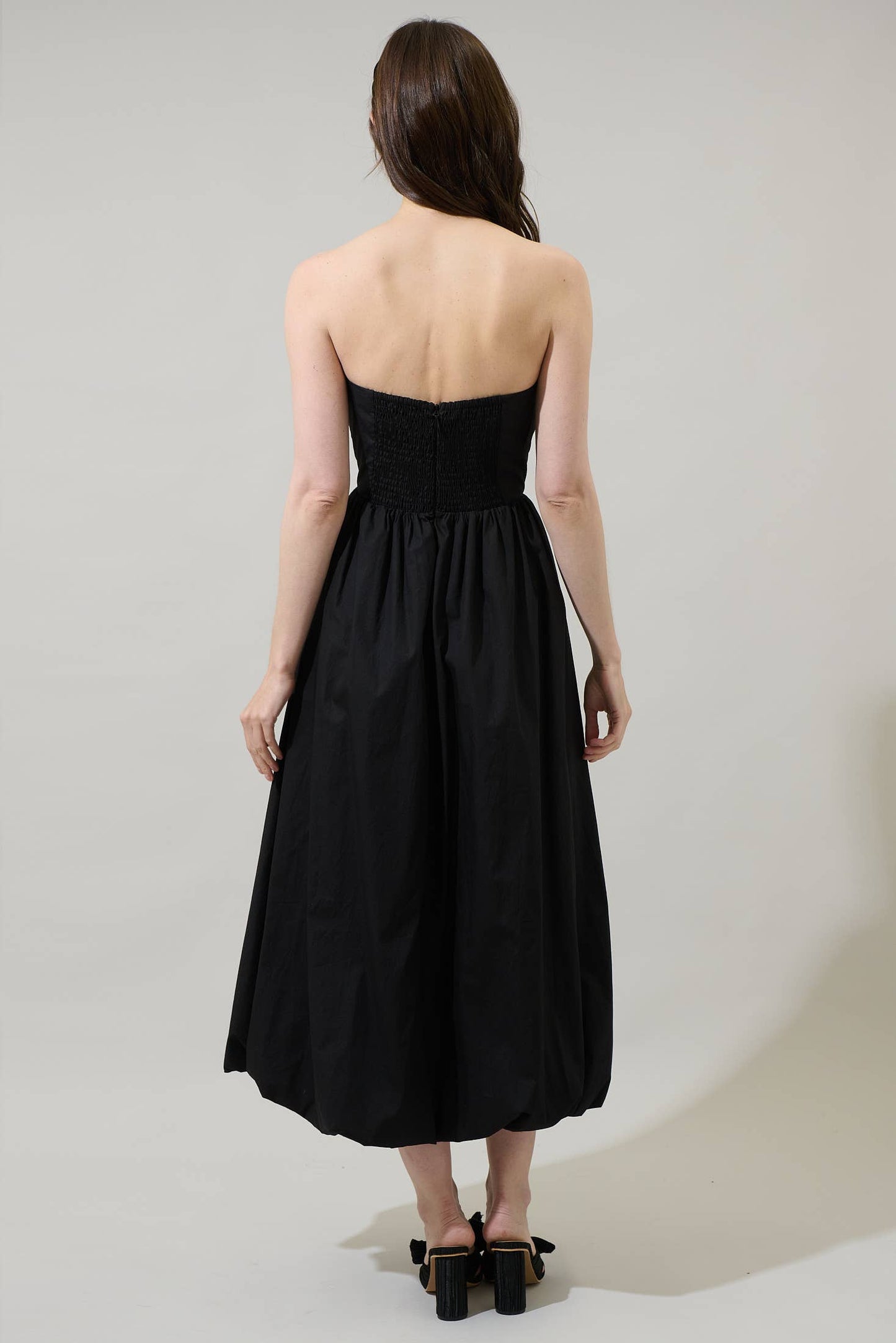 Strapless Maxi Dress - Black
