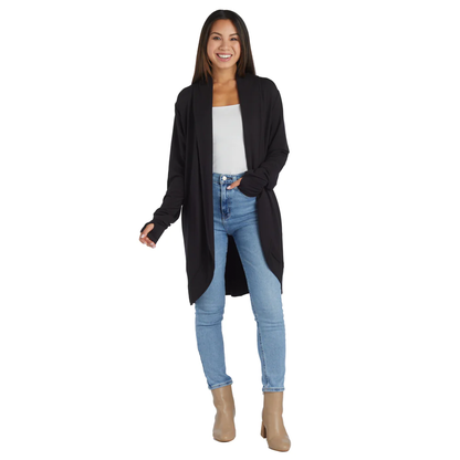 Ultra-Dream Cascade Cardigan with Thumbholes