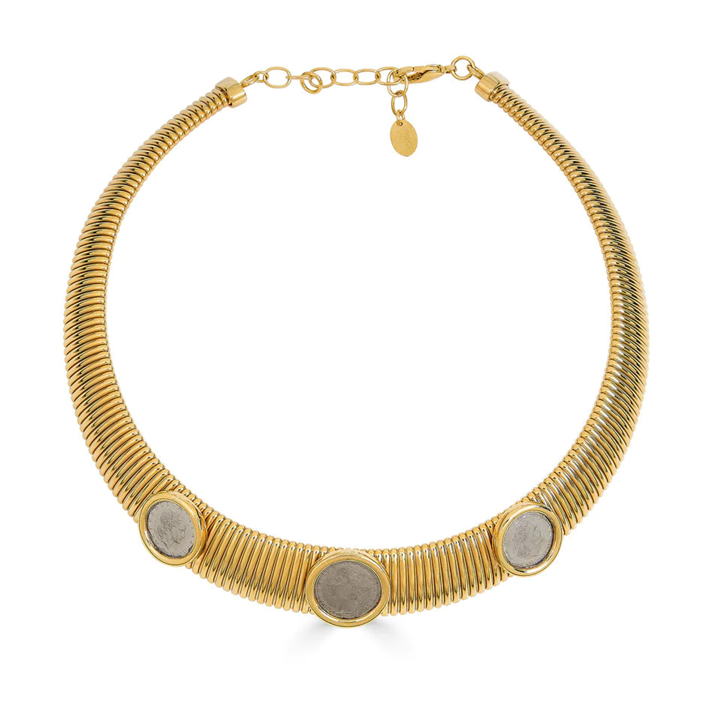 Adele 3 Coin Necklace