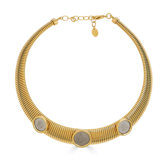 Adele 3 Coin Necklace