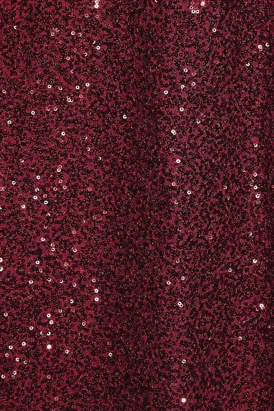 Sequin Bias Maxi Skirt - Black