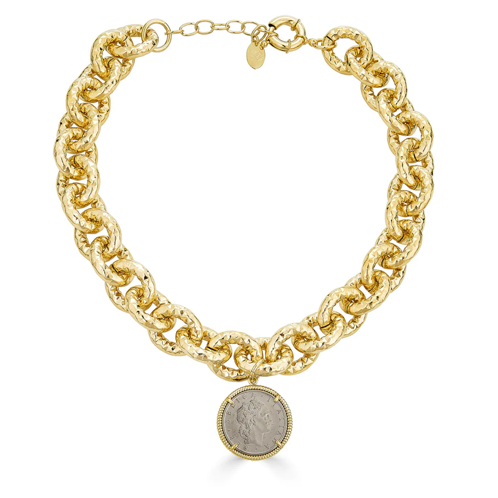 Lexi Hammered Chain Necklace